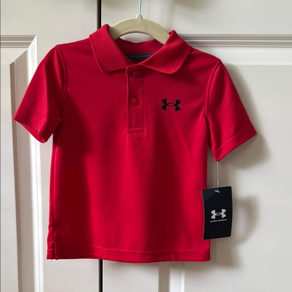 Under Armour 18m Boys  Polo Shirt in Red